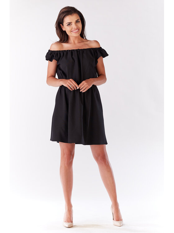 Infinite You Infinite You Sukienka letnia M136 Czarny Basic Fit