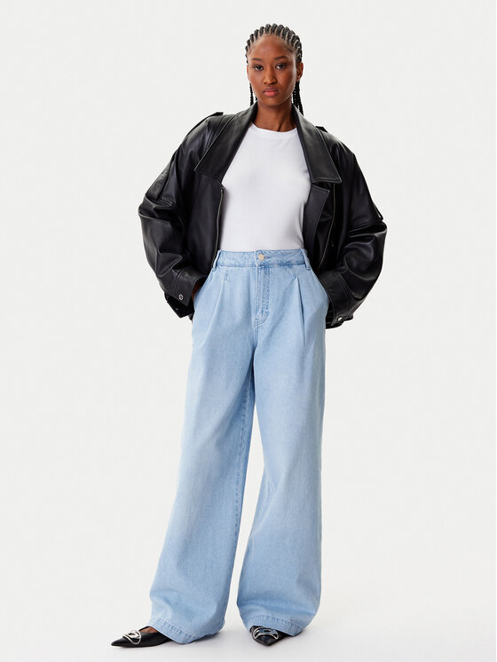 Armani Exchange Armani Exchange Jeansy XW001105 AF14494 MB003 Modrá Wide Leg