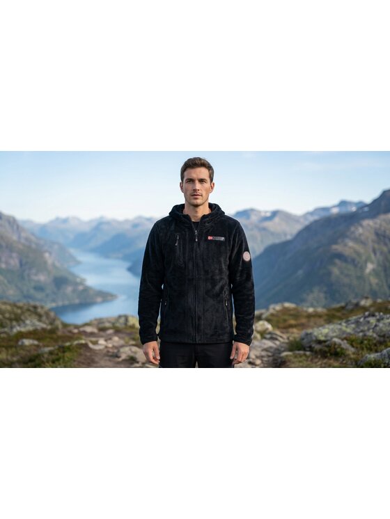 Geographical Norway Geographical Norway Polar WY3383H/GN-BLACK Czarny Reglan Fit