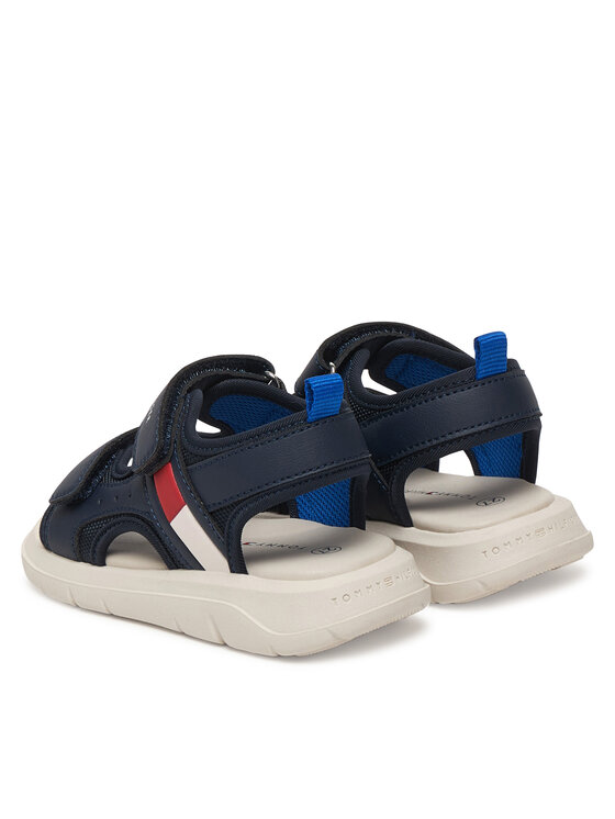 Tommy Hilfiger Tommy Hilfiger Sandały Velcro Sandal T1B2-34386-1591 Granatowy