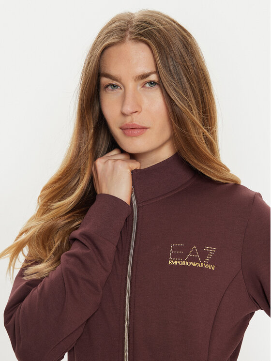EA7 Emporio Armani EA7 Emporio Armani Majica dugih rukava 8NTM43 TJ9RZ 1755 Smeđa Regular Fit