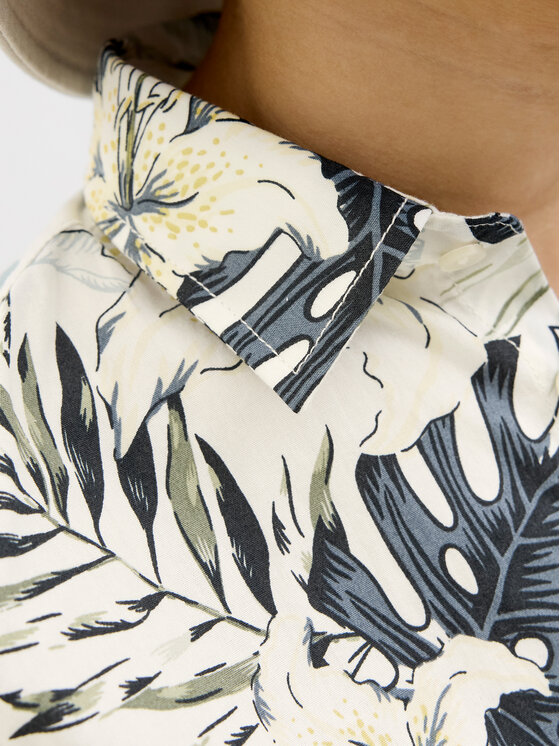 Jack&Jones Junior Jack&Jones Junior Srajca Hawaii 12269273 Écru Regular Fit