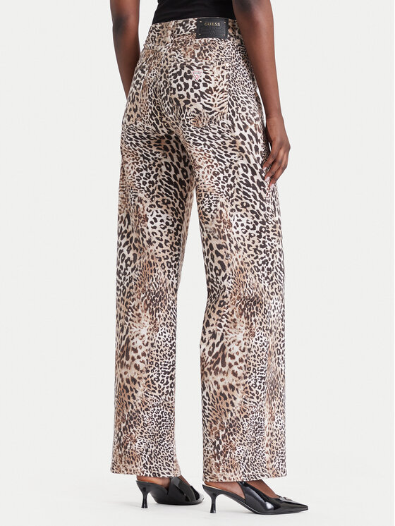 Guess Guess Jeansy W6BA1A W4343 Brązowy Wide Leg