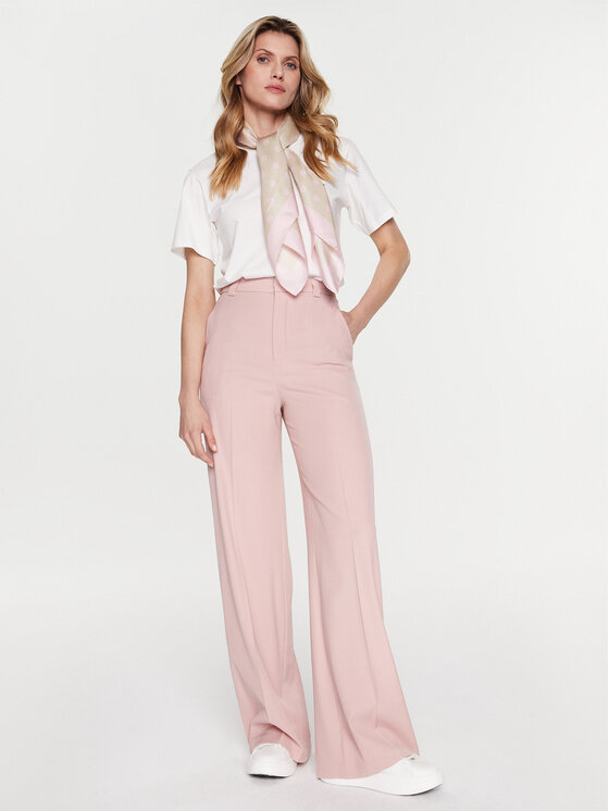 Red Valentino Red Valentino Stoffhose 1R0RBG00 Rosa Wide Leg