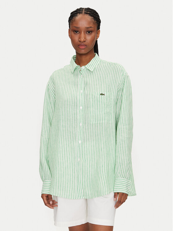 Lacoste Lacoste Marškiniai CF0054 Žalia Oversize