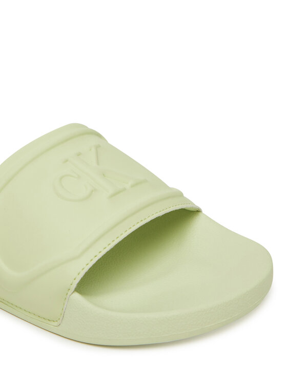 Calvin Klein Jeans Calvin Klein Jeans Şlapi Slide Pu Hf Mg YW0YW01879 Verde
