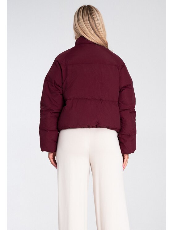 FIGL FIGL Vatovaná bunda M1227 Bordó Regular Fit