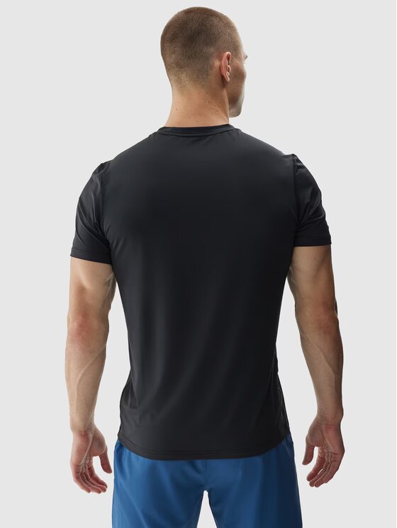 4F 4F T-Shirt 4FWAW24TFTSM0998-20S Czarny Regular Fit