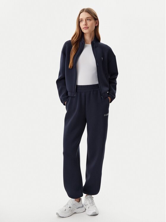 Guess Guess Teplákové nohavice V4BB13 K7UW2 Tmavomodrá Regular Fit