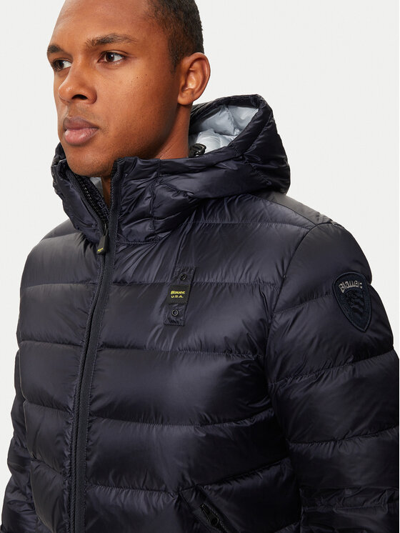 Blauer Blauer Pūkinė striukė 24WBLUC03023 888LU Tamsiai mėlyna Regular Fit