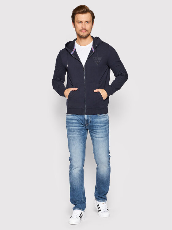 Felpa M2YQ48 K6ZS1 Blu scuro Regular Fit