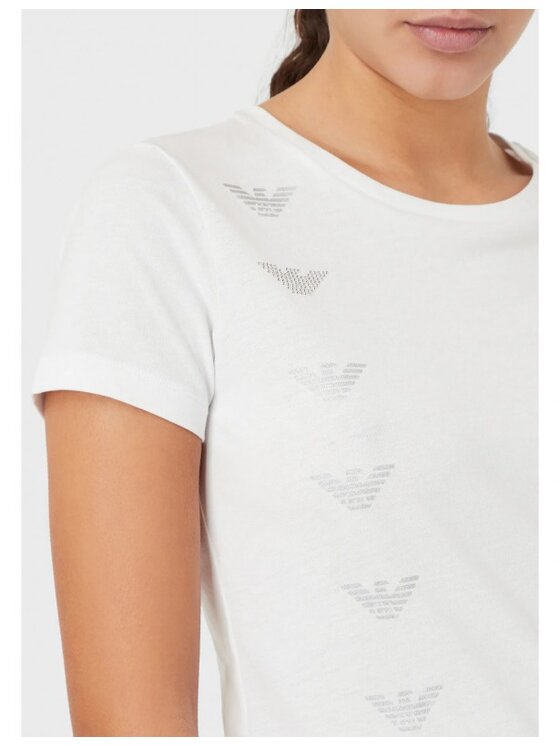 Emporio Armani Emporio Armani T-Shirt 3LTT12 TJFJZ 1100 Bílá Slim Fit