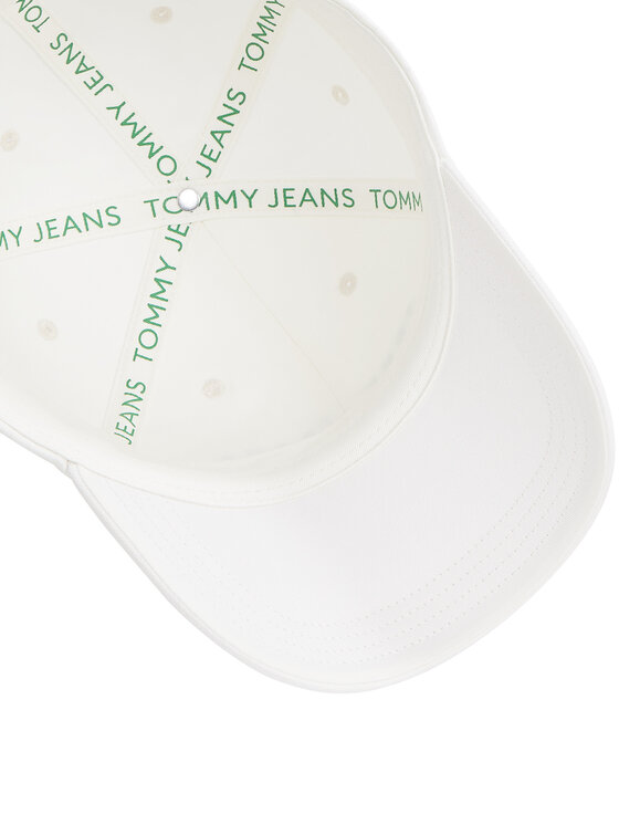 Tommy Jeans Tommy Jeans Шапка с козирка Tjm Linear Logo Cap AM0AM12958 Бял
