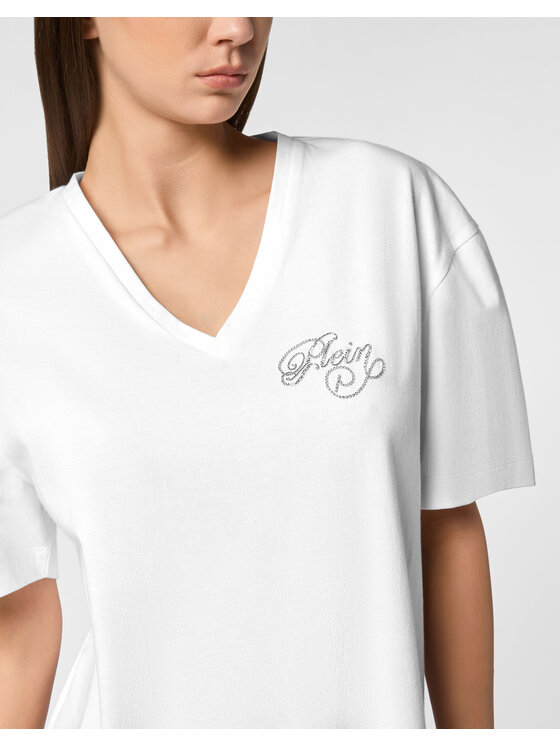 PHILIPP PLEIN PHILIPP PLEIN T-Shirt 27389 Biały Regular Fit