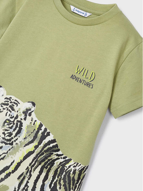 Mayoral Mayoral T-krekls 3007 Zaļš Regular Fit