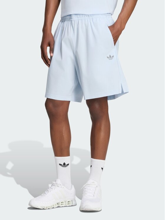adidas adidas Szorty materiałowe 163192 Niebieski jasny Regular Fit
