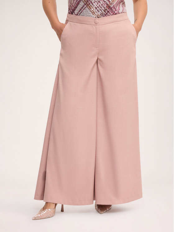 Fiorella Rubino Fiorella Rubino Pantaloni di tessuto P016T005622N006 Rosa Flared Fit