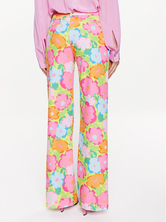 Pantaloni di tessuto 74CBA147 Multicolore Regular