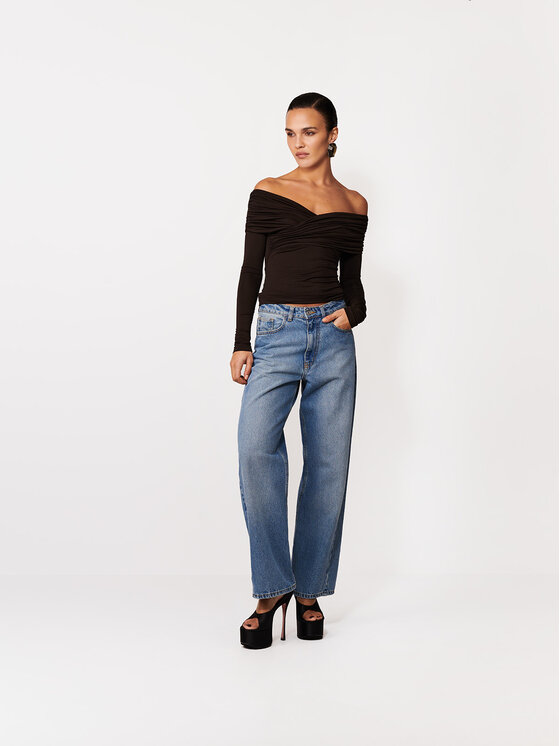 La Mania La Mania S dlouhým rukávem RIANN Hnědá Basic Fit