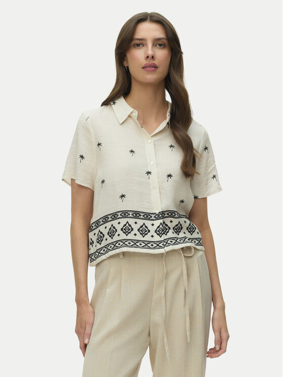 Vero Moda Cămașă Kai 10345548 Bej Regular Fit