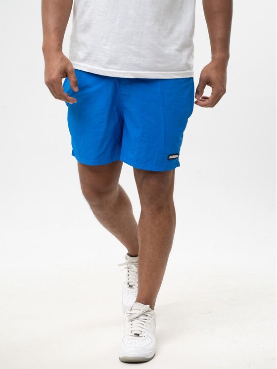 Jigga Wear Jigga Wear Szorty kąpielowe Sportowe Spodenki Kąpielowe Męskie Niebieskie Jigga Wear Patch L Niebieski
