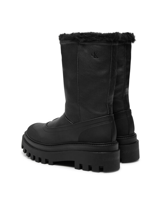 Calvin Klein Jeans Calvin Klein Jeans Čizme za snijeg Flatform Chelsea Boot Padded YW0YW01558 Crna