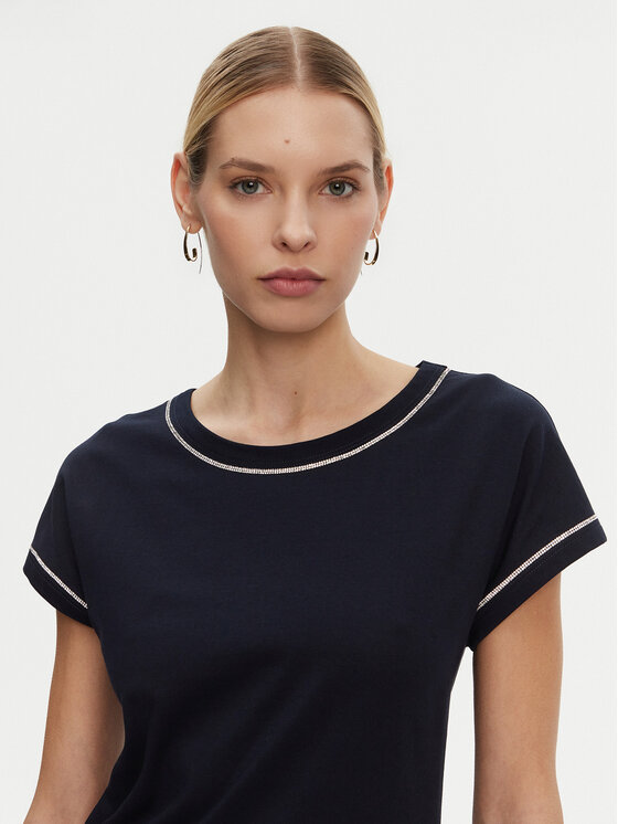 Luisa Spagnoli Luisa Spagnoli T-shirt Brescello 542123 Crna Regular Fit