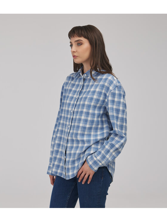 Lee Cooper Lee Cooper Koszula RENATA Niebieski Oversize