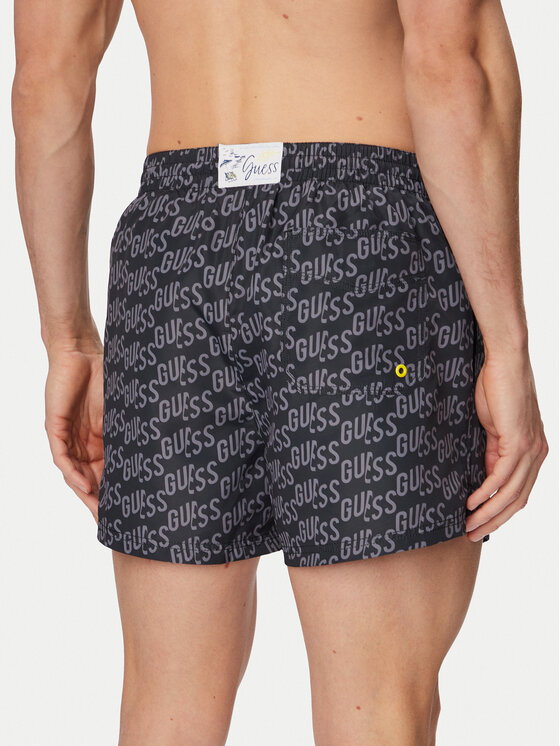 Guess Guess Plavecké šortky F6GT12 WG2A2 Černá Regular Fit