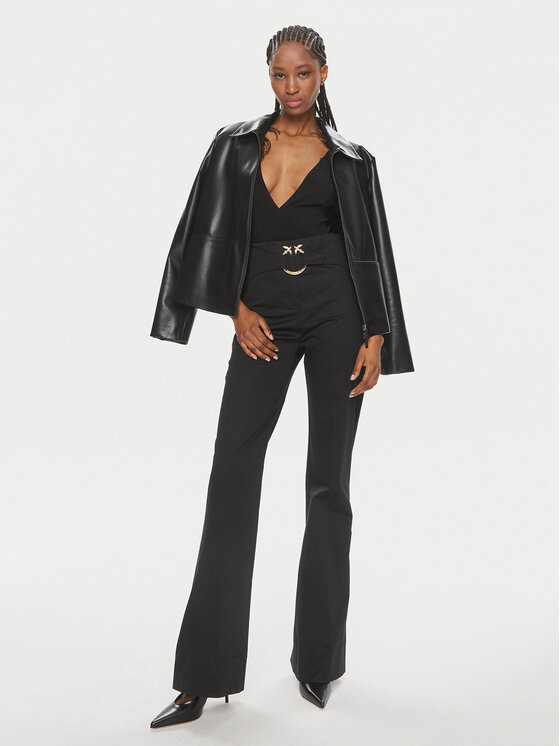 PINKO Pinko Παντελόνι υφασμάτινο Phanton 102263 A1L2 Μαύρο Regular Fit