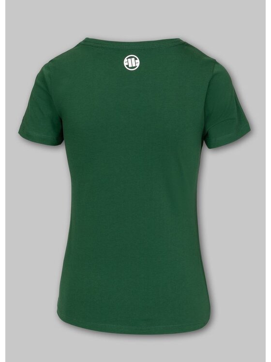 PITBULL PITBULL T-Shirt Koszulka damska PITBULL R L Zielony Regular Fit