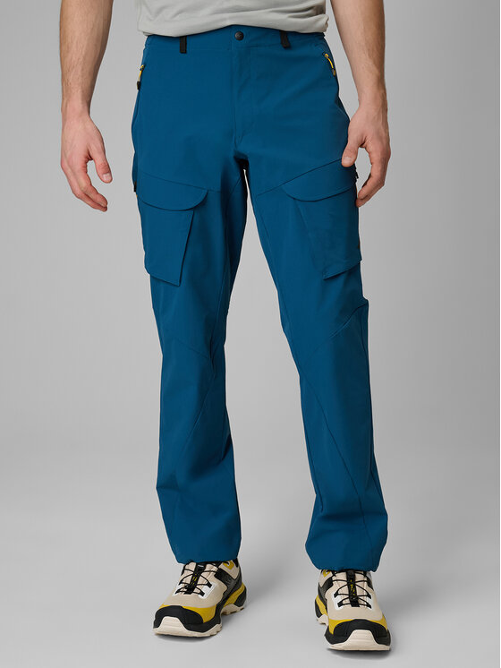 4F 4F Spodnie outdoor TREKKING Granatowy Regular Fit