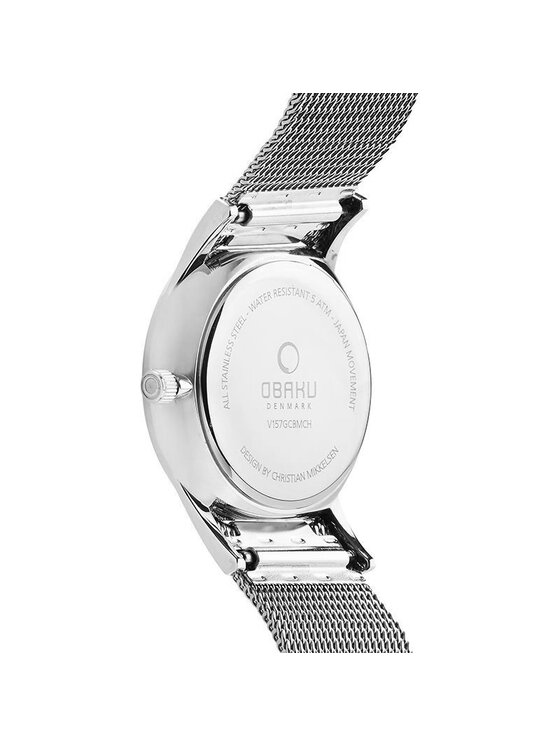 Obaku Obaku Hodinky V157GMCBMC Strieborná