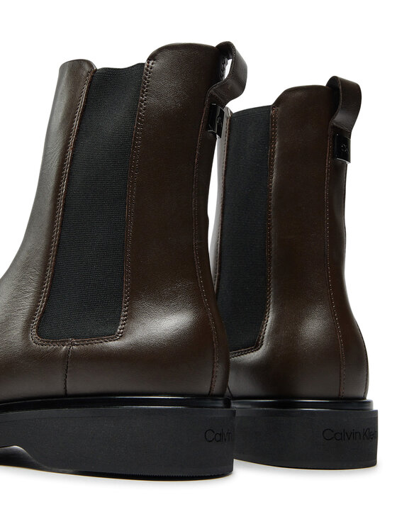 Calvin Klein Calvin Klein Kotníková obuv s elastickým prvkem HW0HW02180 Hnědá