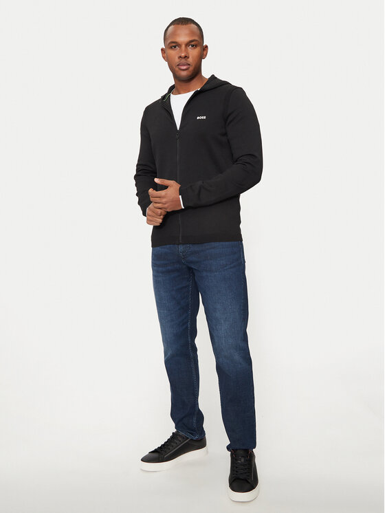BOSS Boss Mikina 50527394 Černá Regular Fit