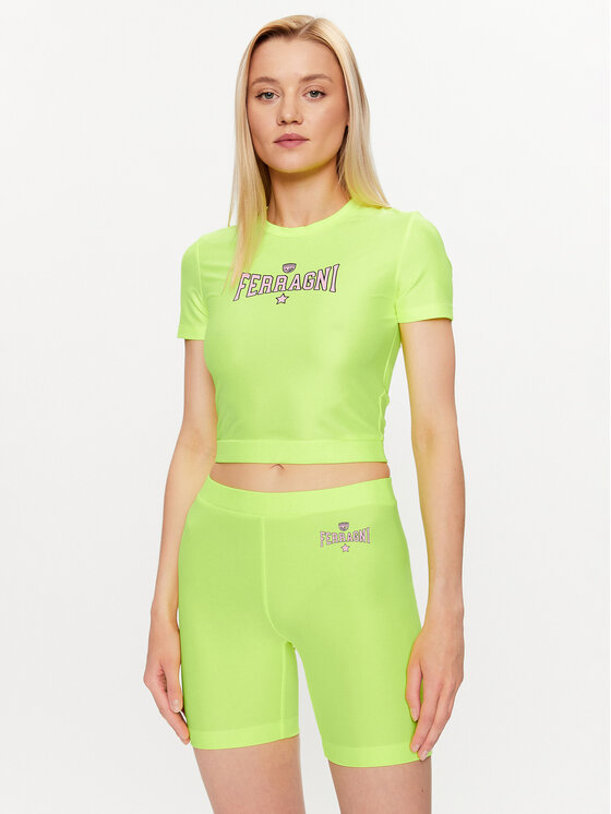 Chiara Ferragni Majica 74CBM266 Rumena Regular Fit
