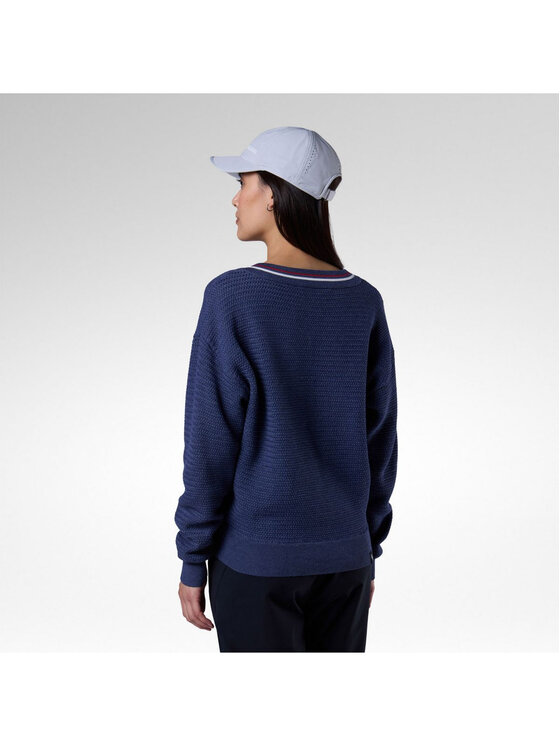 Rossignol Rossignol Sweter W Knitted V Neck Granatowy Regular Fit