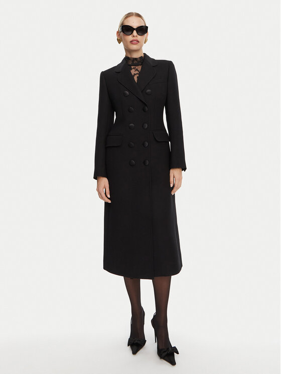 Dolce&Gabbana Dolce&Gabbana Wollmantel F0W1WT FU2TS Schwarz Regular Fit