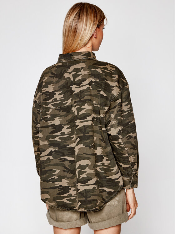 One Teaspoon One Teaspoon Πουκάμισο Daria 23602 Πράσινο Loose Fit