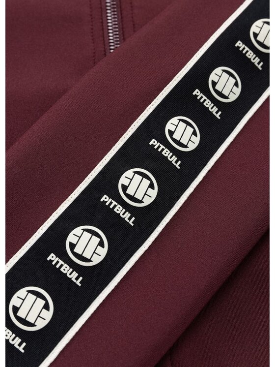 PITBULL PITBULL Bluza VERONA Bordowy Regular Fit