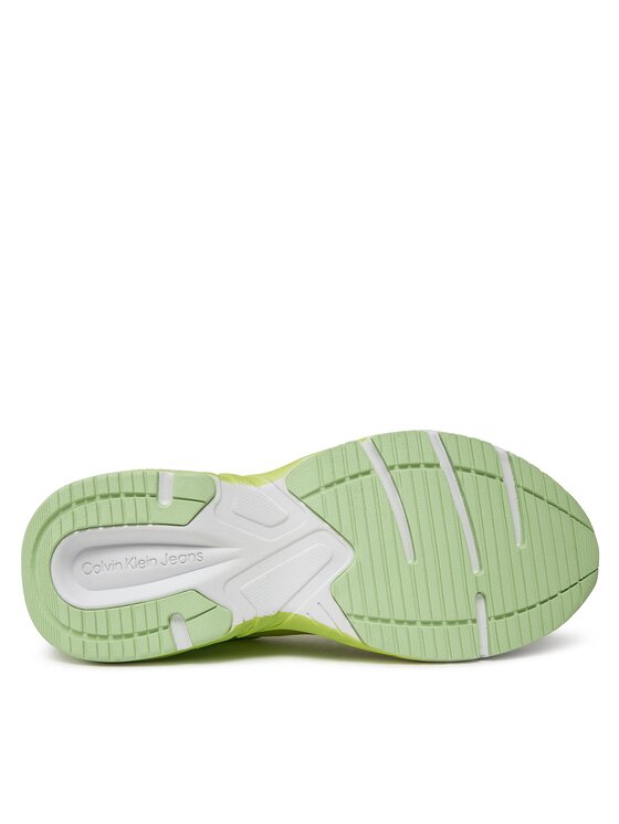 Calvin Klein Jeans Calvin Klein Jeans Laisvalaikio batai Retro Tennis Low Lace Mix Ml Sat YW0YW01307 Žalia