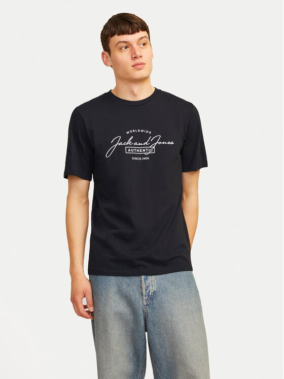 Jack & Jones Jack & Jones T-särk Erris 12256799 Must Standard Fit