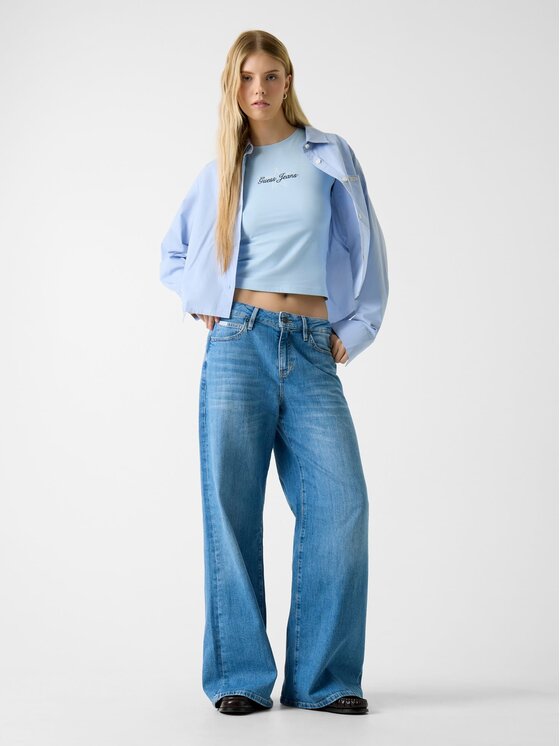 Guess Jeans Guess Jeans T-Shirt 180636 Niebieski Classic Fit