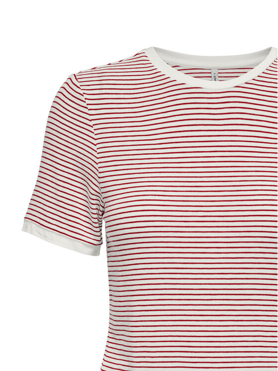 ONLY ONLY T-Shirt Tine 15315406 Czerwony Regular Fit