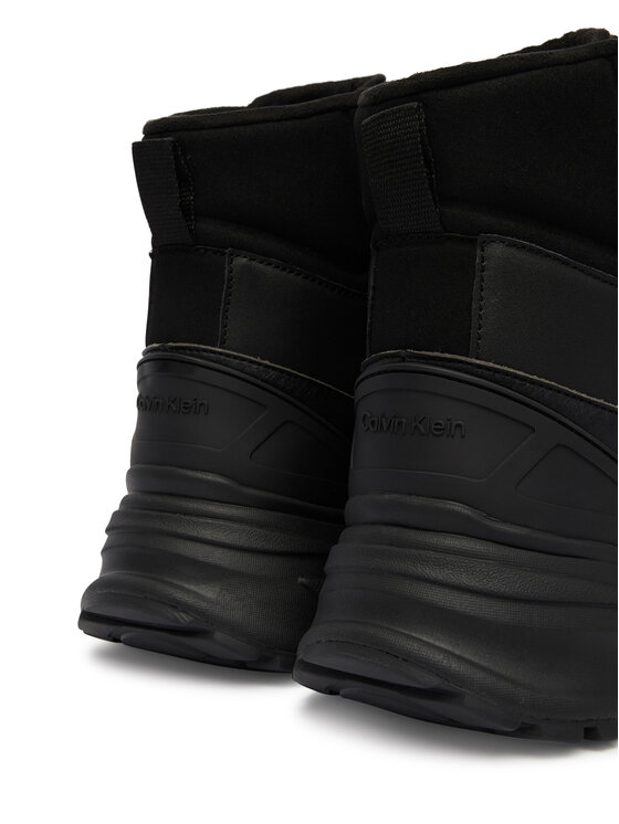 Calvin Klein Calvin Klein Trapery Hike Runner Mid Laceup Lth HM0HM02323 Czarny
