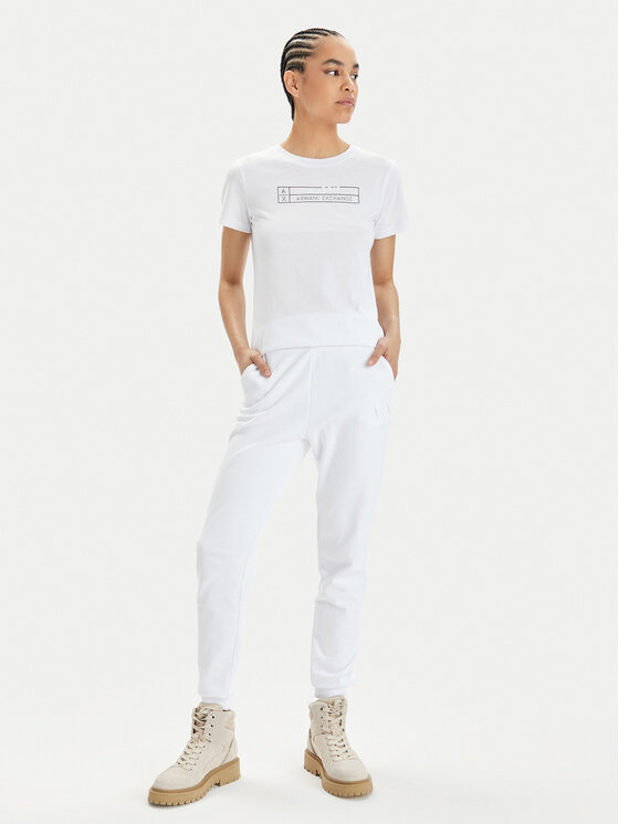 Armani Exchange Armani Exchange T-shirt 3DYT01 YJ3RZ 1000 Bijela Regular Fit