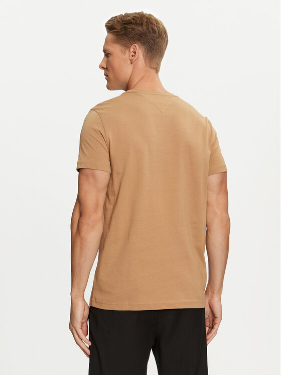 Tommy Hilfiger Tommy Hilfiger T-Shirt Logo MW0MW11797 Beige Regular Fit