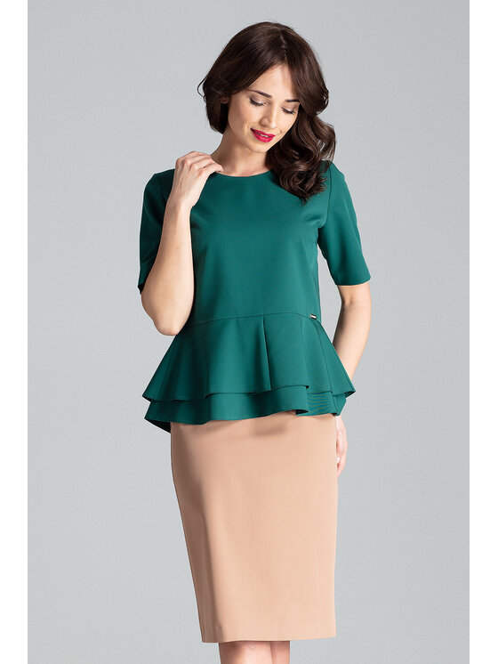 Lenitif Lenitif Blusa L026 Verde Regular Fit