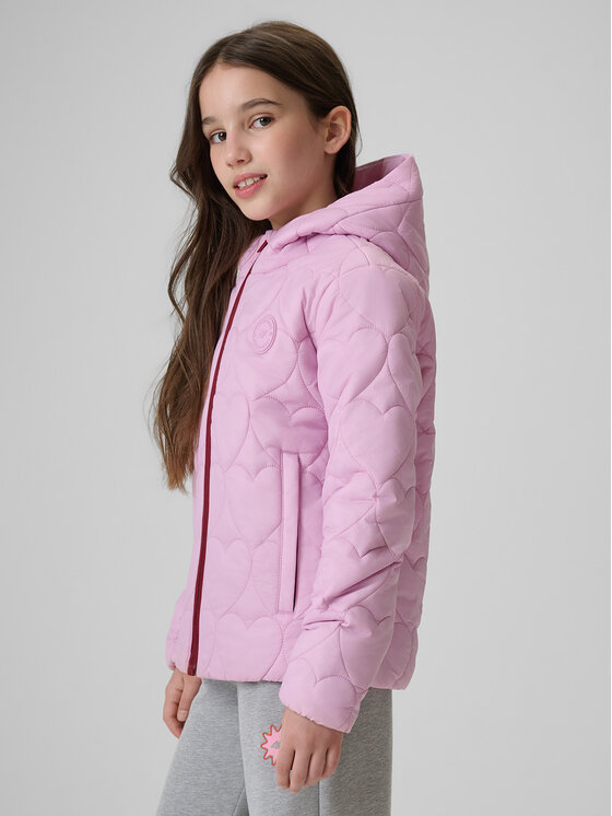 4F 4F Kurtka puchowa OUTERWEAR Fioletowy jasny Regular Fit