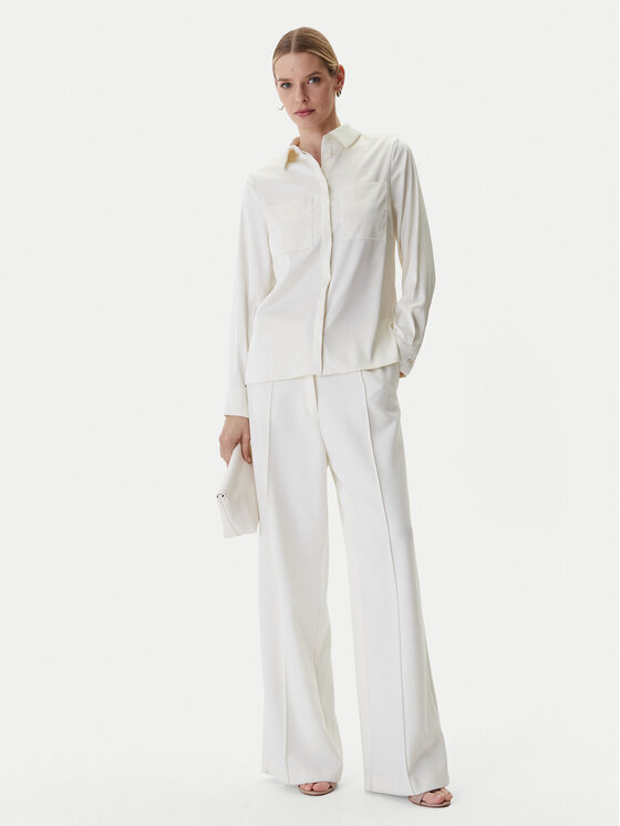 Guess Guess Сорочка W5RH40 WFQC2 Écru Regular Fit